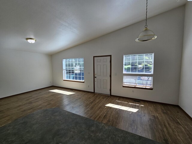 1135-1137 NE Indiana St, Pullman, WA 99163 - entryway featuring wood finished floors and vaulted ceiling
