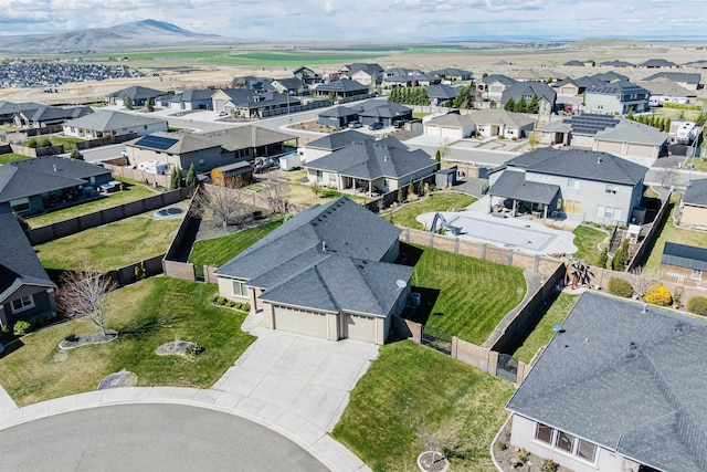 birds eye view of property featuring a residential view