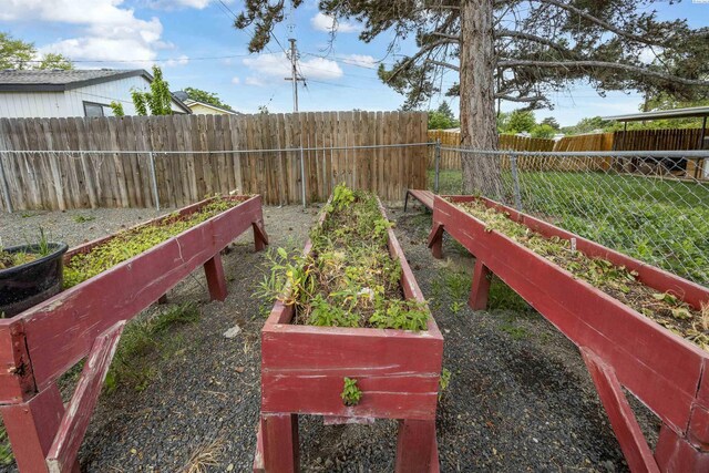 1517 Perkins Ave, Richland, WA 99354 - fenced backyard featuring a garden
