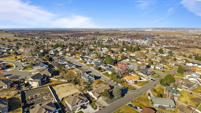 drone / aerial view with a residential view