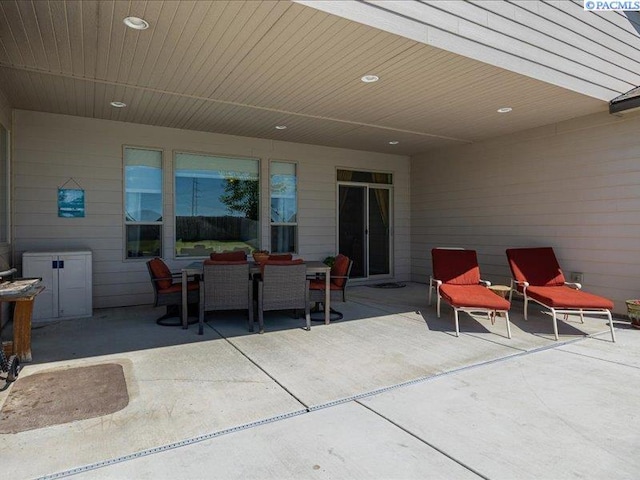 view of patio / terrace with outdoor dining area