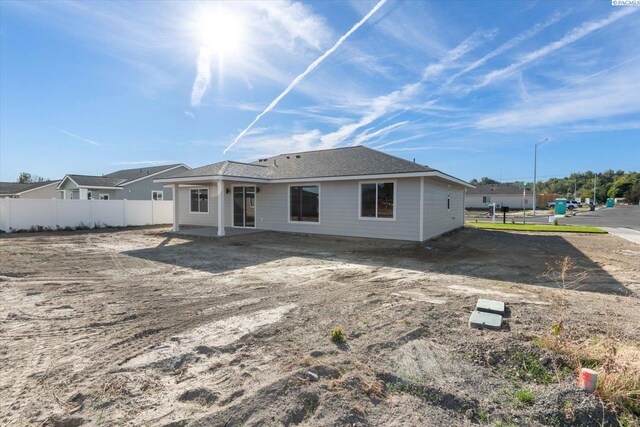 view of rear view of property