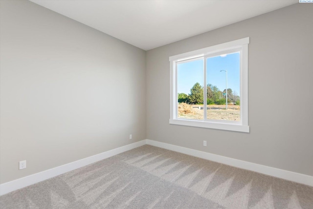 spare room featuring carpet flooring