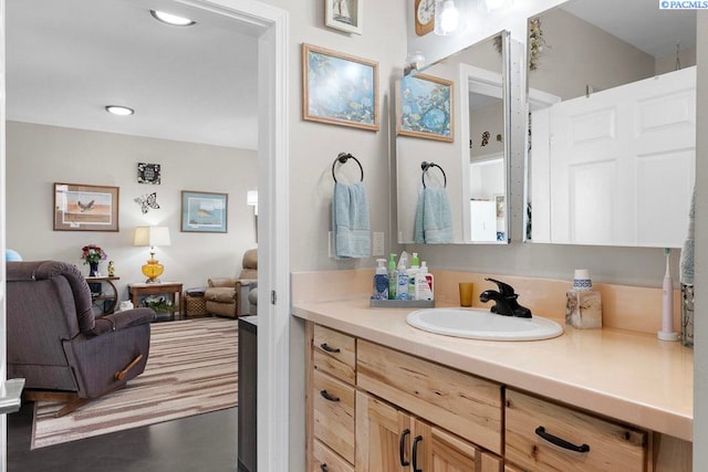 bathroom with vanity