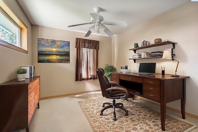 704 W 18th Ct, Kennewick, WA 99337 - home office featuring baseboards and ceiling fan
