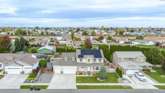 bird's eye view featuring a residential view