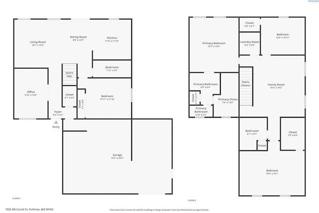 1025 SW Corral Ct, Pullman, WA 99163 - view of property floor plan