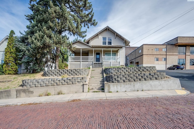 view of front of house with a porch