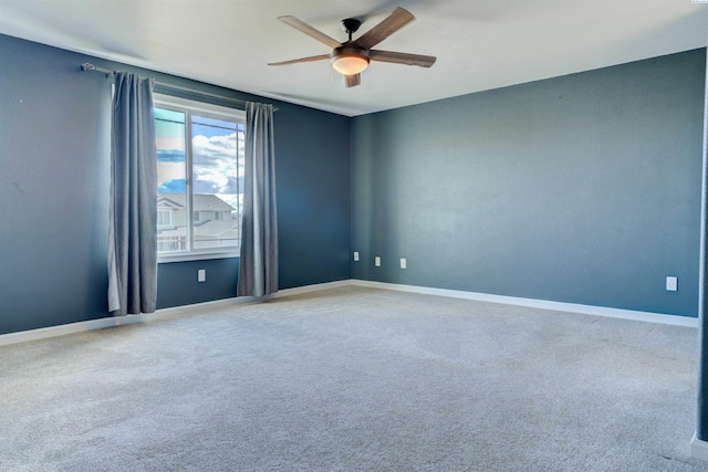 4210 Cornish Ln, Pasco, WA 99301 - carpeted empty room with baseboards and ceiling fan