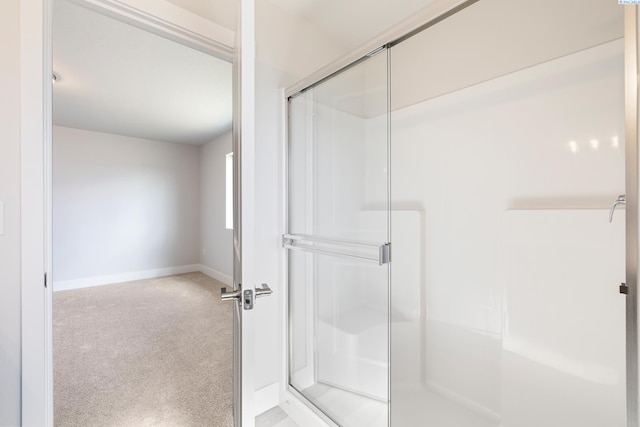 6563 W 30th Pl, Kennewick, WA 99338 - bathroom with baseboards and a stall shower
