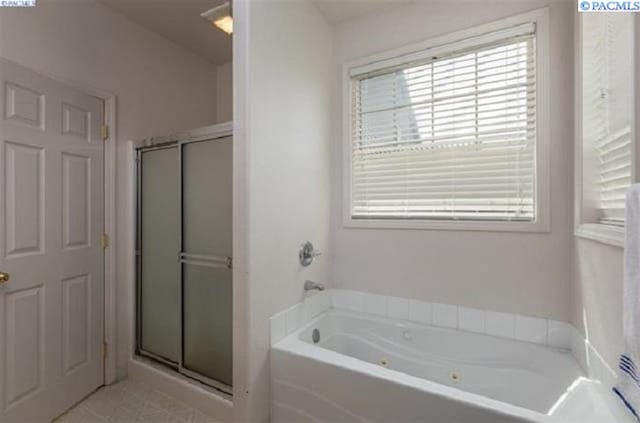 5416 Mariner Ln, Pasco, WA 99301 - bathroom with a tub with jets and a stall shower