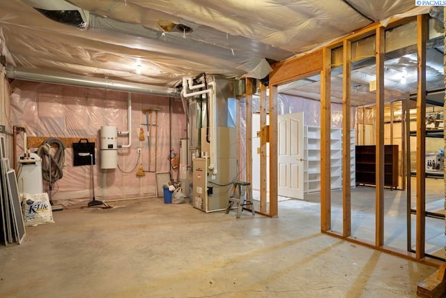 1815 NW Nicole Ct, Pullman, WA 99163 - unfinished below grade area with heating unit and a central vacuum unit