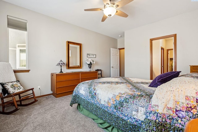 8712 W 9th Ave, Kennewick, WA 99336 - carpeted bedroom featuring baseboards and ceiling fan