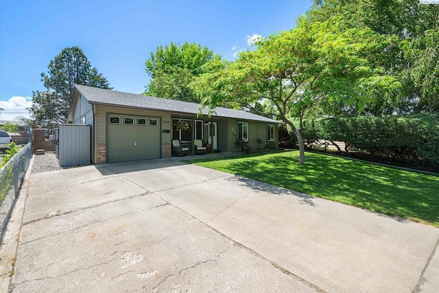 2519 W Grand Rhonde Pl, Kennewick, WA 99336 - single story home featuring an attached garage, concrete driveway, and stone siding