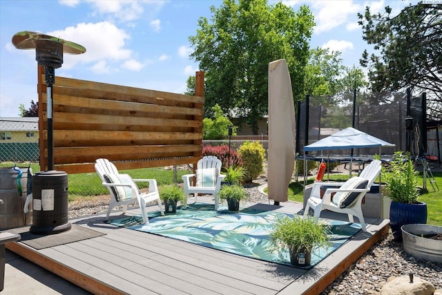 2519 W Grand Rhonde Pl, Kennewick, WA 99336 - deck with a trampoline