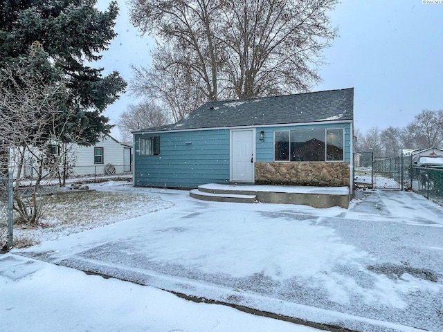 view of front of home