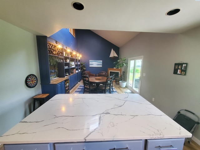 7218 W 15th Ave, Kennewick, WA 99336 - dining room with lofted ceiling and wood finished floors