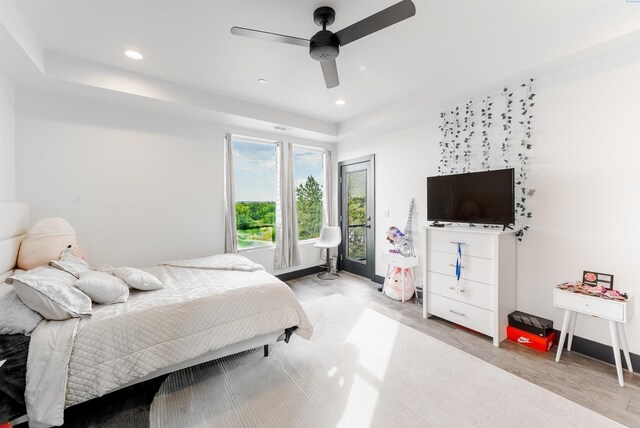 3312 Bing St, West Richland, WA 99353 - bedroom featuring recessed lighting, ceiling fan, and baseboards