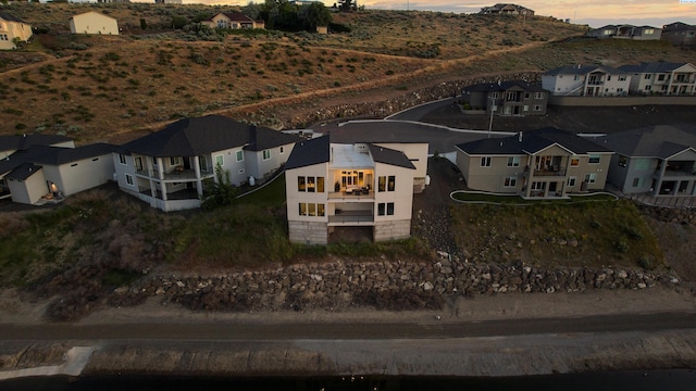 3312 Bing St, West Richland, WA 99353 - aerial view at dusk of a residential view