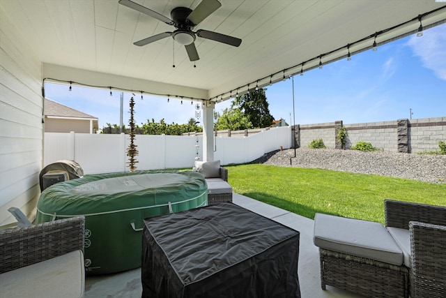 600 Lizzy Ln, Grandview, WA 98930 - sunroom / solarium with a wealth of natural light and a ceiling fan