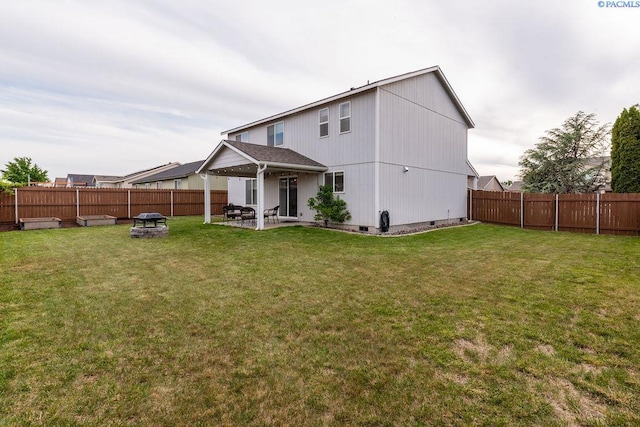 5309 Buchanan Ln, Pasco, WA 99301 - back of house featuring a patio and crawl space