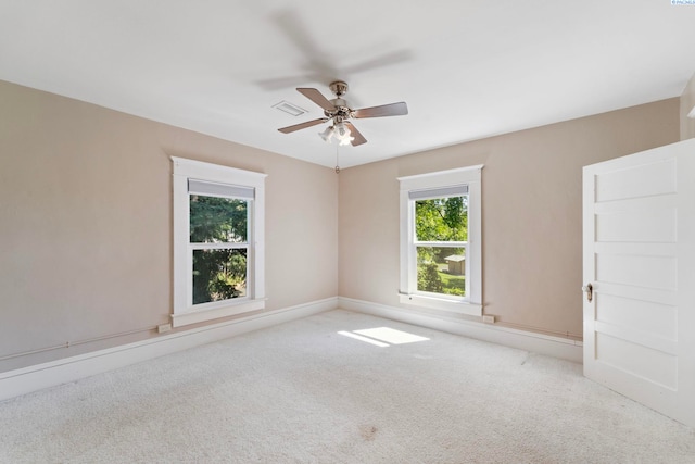 1002 Sherman Ave, Prosser, WA 99350 - carpeted spare room with ceiling fan and baseboards