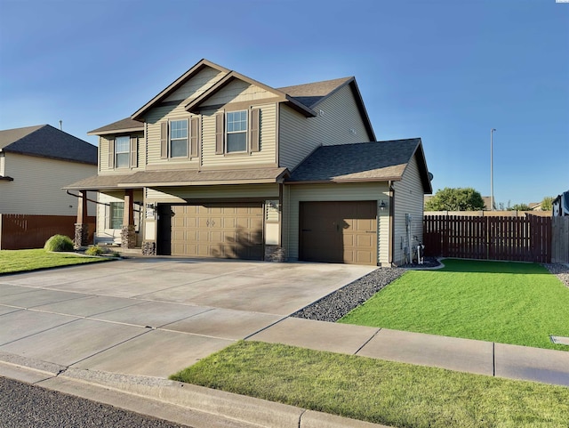 4516 NW Commons Dr, Pasco, WA 99301 - view of front of house featuring concrete driveway, a garage, stone siding, and roof with shingles
