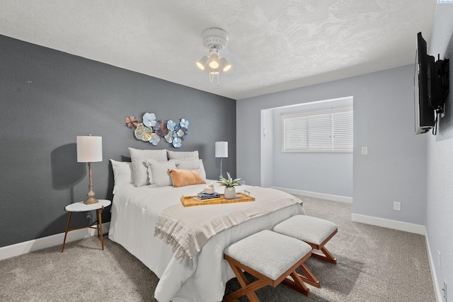4214 W Klamath Ave Unit B-2, Kennewick, WA 99336 - carpeted bedroom featuring baseboards and a textured ceiling