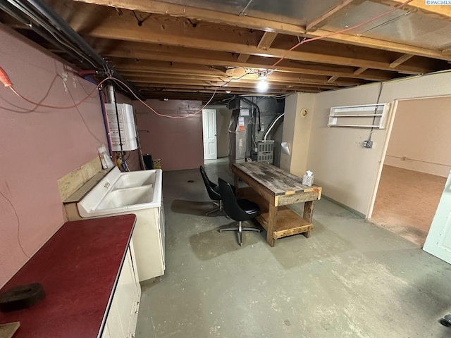 404 D St, Endicott, WA 99125 - unfinished basement with heating unit
