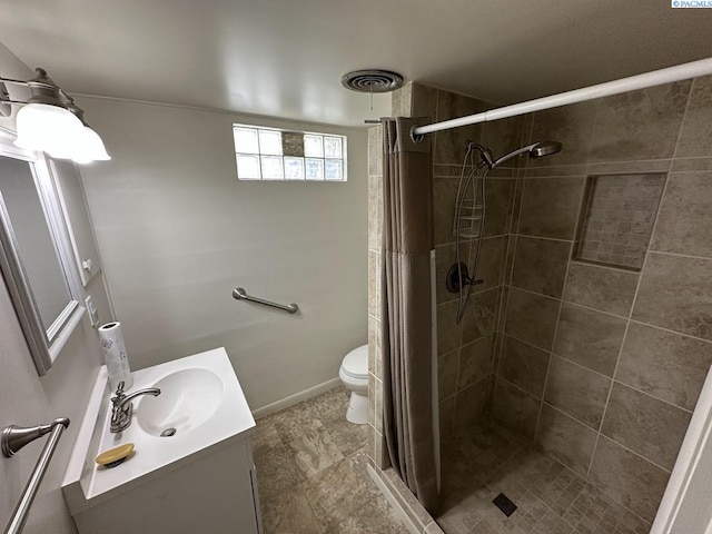 404 D St, Endicott, WA 99125 - bathroom featuring vanity and a shower stall