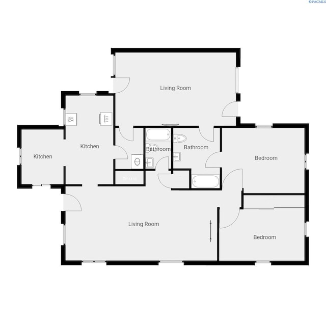 312 NW Harrison St, Pullman, WA 99163 - view of property floor plan