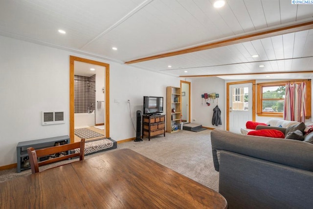 312 NW Harrison St, Pullman, WA 99163 - carpeted living area with recessed lighting