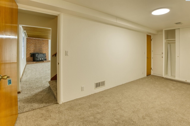 view of carpeted empty room