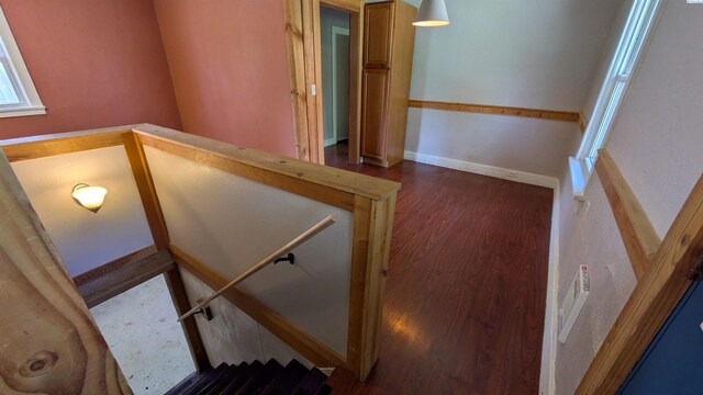 535 SE Side St, Pullman, WA 99163 - stairway featuring wood finished floors and baseboards