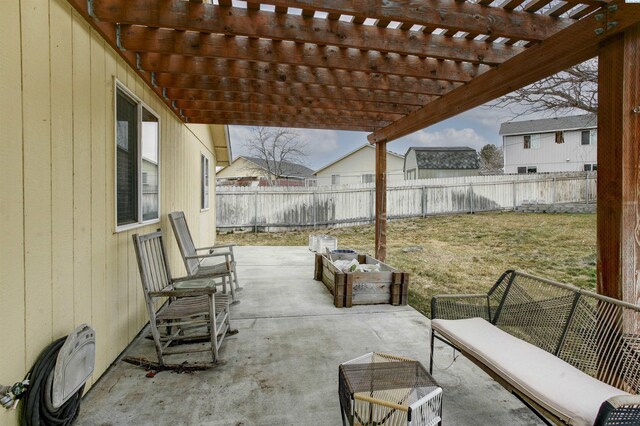 5411 Mays Ln, Pasco, WA 99301 - fenced backyard with a patio and a pergola