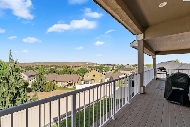 1430 Purple Sage St, Richland, WA 99352 - wooden terrace with a residential view and a grill