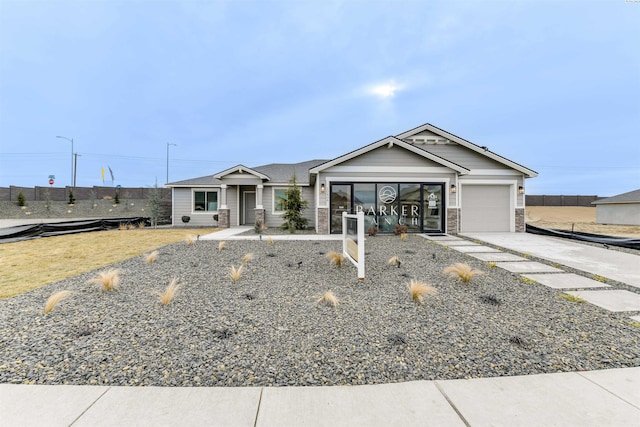 view of front of house featuring a garage