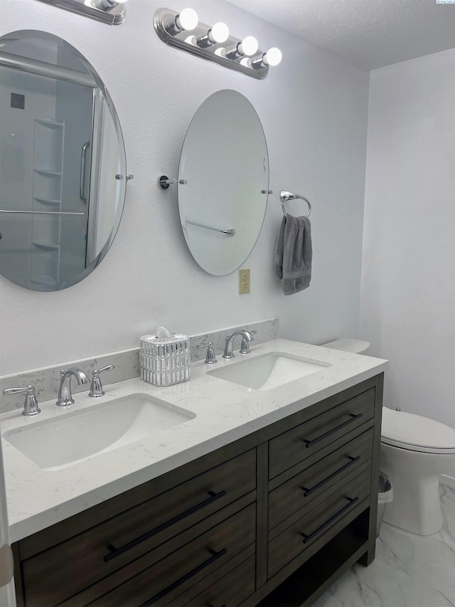 1836 W Park St, Pasco, WA 99301 - full bath featuring double vanity and marble finish floors