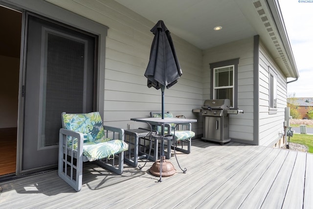 1205 SW Hannah St, Pullman, WA 99163 - deck featuring outdoor dining space and a grill