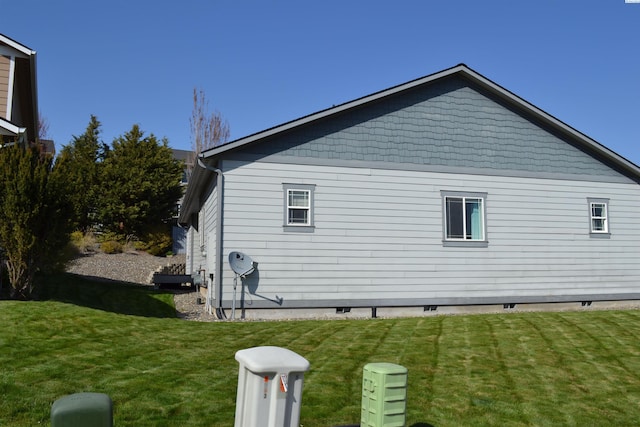 1205 SW Hannah St, Pullman, WA 99163 - view of property exterior featuring a yard and crawl space