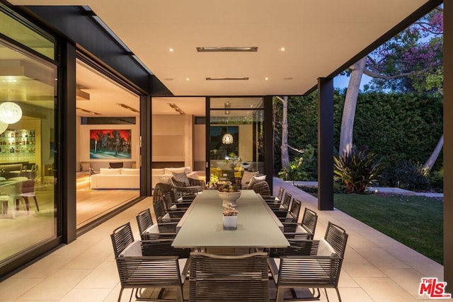 view of patio featuring outdoor lounge area