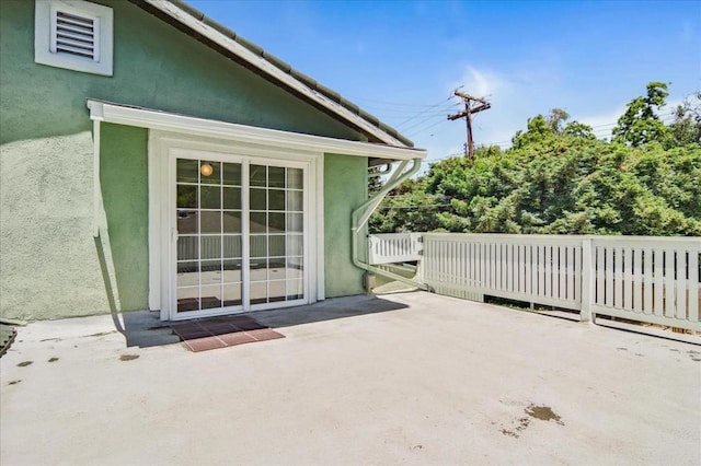 view of patio / terrace with a deck