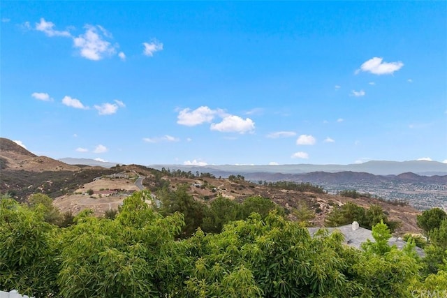 view of property view of mountains