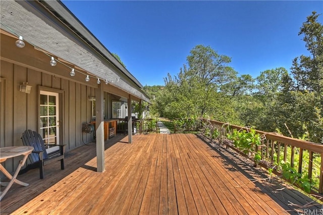 view of wooden terrace