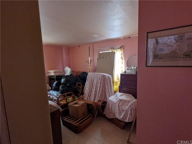 view of tiled bedroom