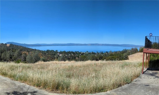 property view of water with a mountain view