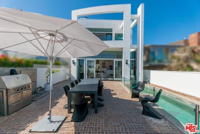 view of patio / terrace featuring grilling area and area for grilling