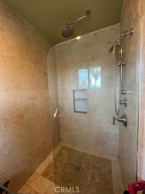 bathroom featuring a walk in shower