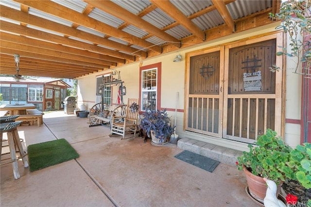 view of patio / terrace with grilling area