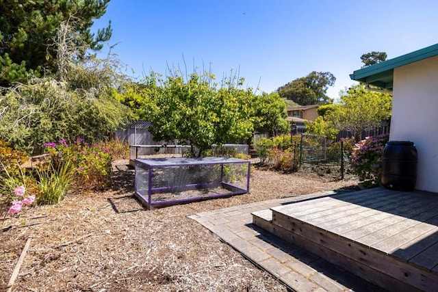 exterior space featuring a deck